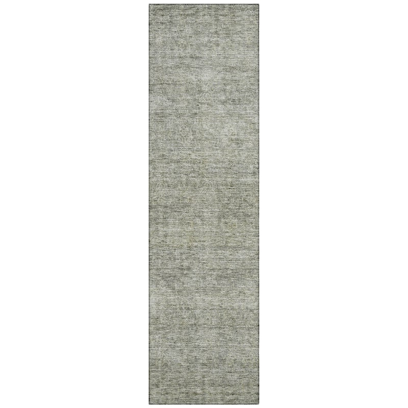 Machine Washable Indoor/ Outdoor Ombre Solid Chantille Rug