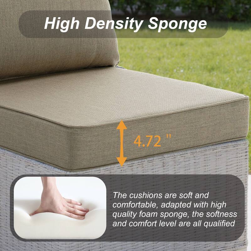 Sunbrella Indoor Outdoor Chair Cushion and Pillow