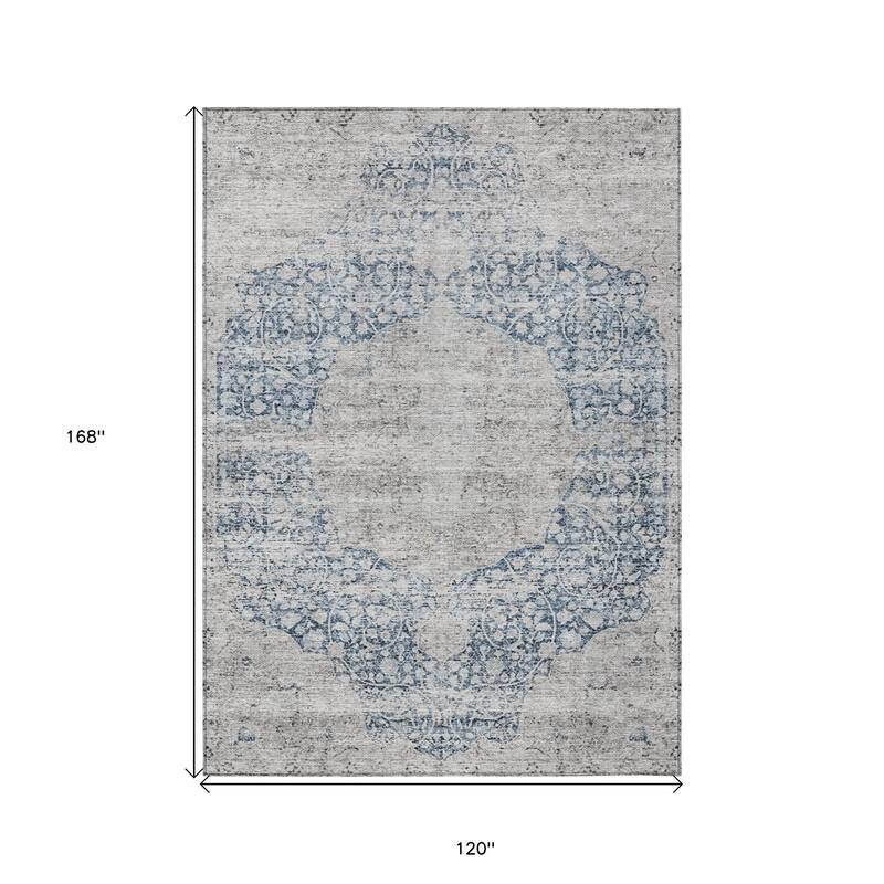 HomeRoots Oriental Traditional Rectangle Outdoor Rug