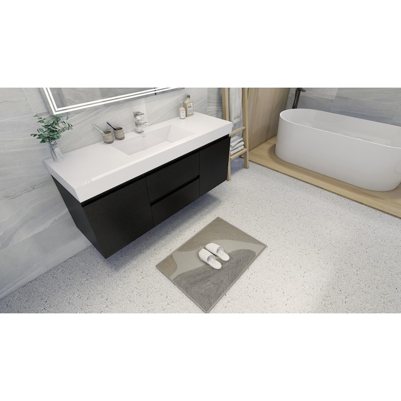 Baillie 60'' Wall-Mounted Vanity with Single Reinforced Acrylic Sink