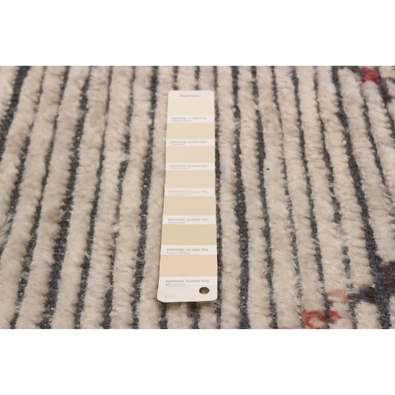 ECARPETGALLERY Hand-knotted Tangier Ivory Wool Rug - 6'10 x 10'0