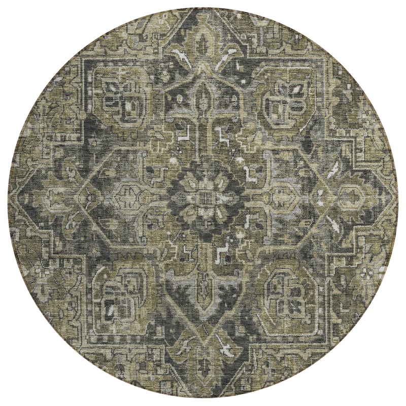 Machine Washable Indoor/ Outdoor Traditional Persian Chantille Rug