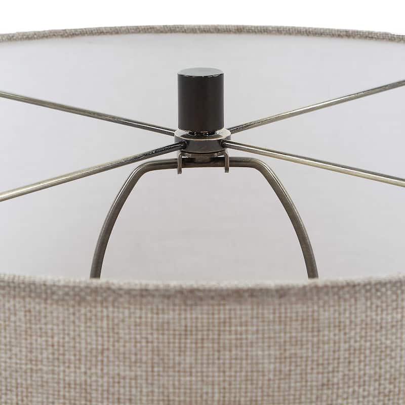 Uttermost Barat White Ceramic Table Lamp - 17.00" W x 27.50" H x 17.00" D