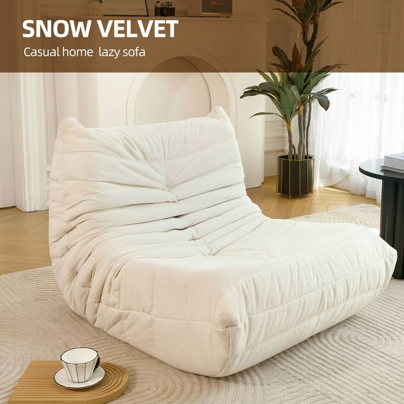 35.4 in.W Floor sofa Bean Bag Chair Fireside Bean Bag Lounger