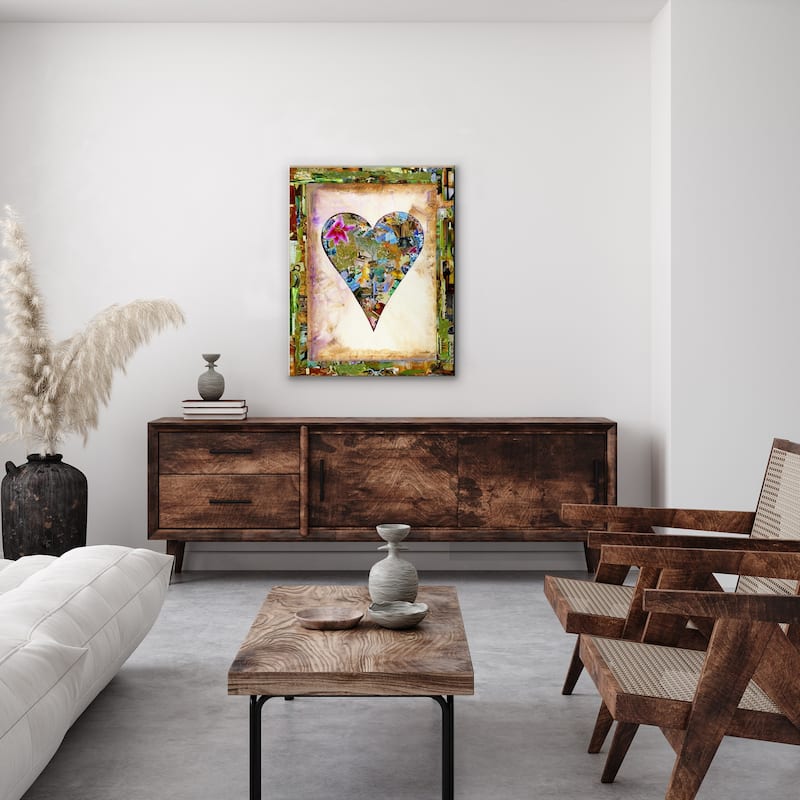 'Nature Heart' Heartwork Wrapped Canvas Art
