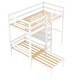 preview thumbnail 14 of 12, Modern Design Convertible Loft Bed with L-Shape Desk, Twin Bunk Bed, Shelves & Ladder