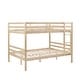 preview thumbnail 10 of 28, Full over Full Bunk Bed with Ladder,Wooden Bunk Bed with High Guardrail and Ladder for Kids, Teens, Dorm Rooms, and Guest Rooms