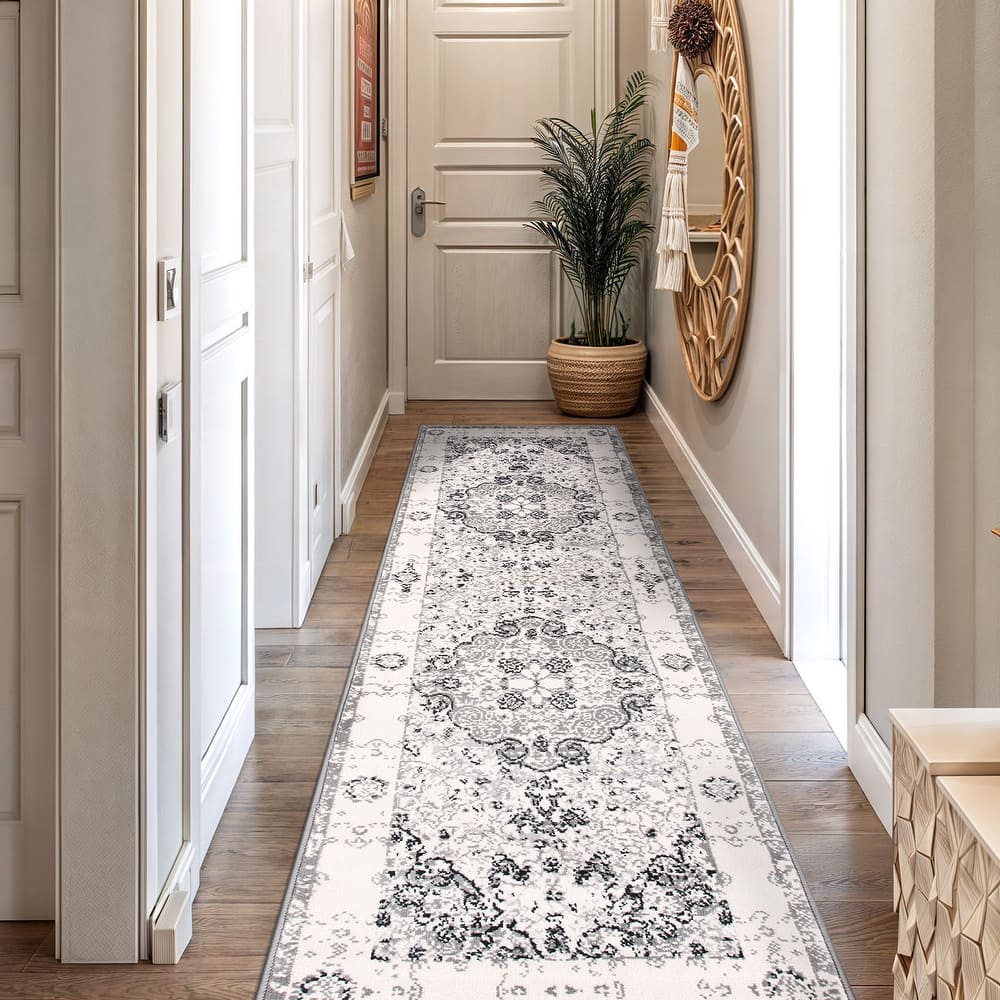 World Rug Gallery Vintage Oriental Distressed Medallion Rug