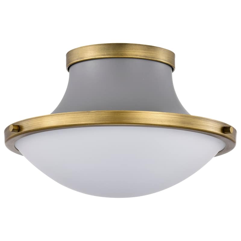 Nuvo Lighting 60/7915 Lafayette 14" Wide Flush Mount Bowl Ceiling - Matte Gray