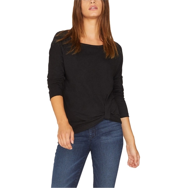 Sanctuary Clothing Womens Side Twist Front Basic T-Shirt. Opens flyout.
