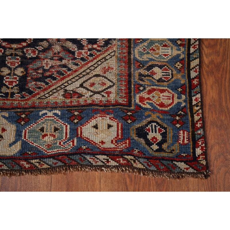 Vegetable Dye Kazak Accent Rug Hand-Knotted Wool Carpet - 2'8" x 4'11"