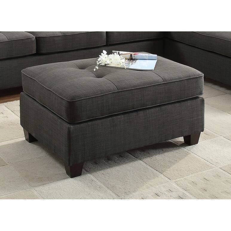 Cocktail Ottoman Dorris Fabric W Tufted Seats Ottomans