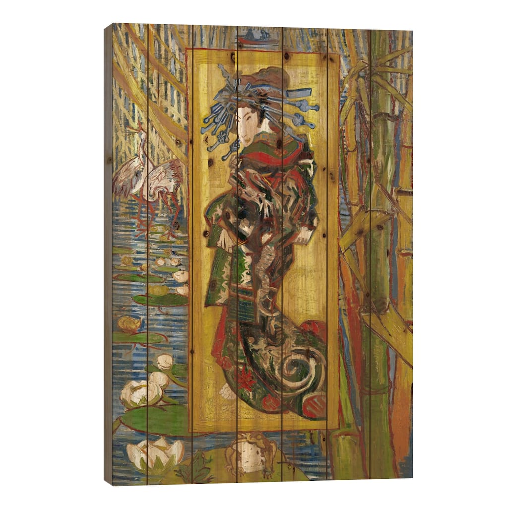 Courtesan (After Eisen) Print On Wood by Vincent van Gogh - Multi-Color