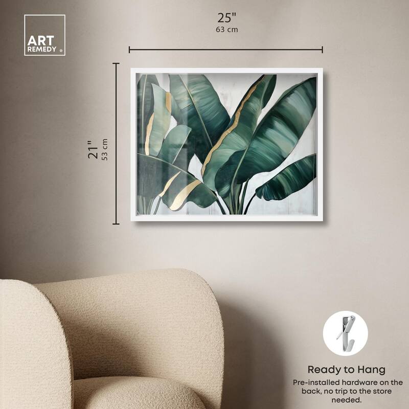 Jungle Jewel Jade I Shadowbox by Art Remedy