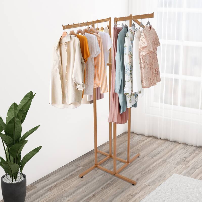 4 Way Adjustable Clothing Rack Modern Clothing Display Rack
