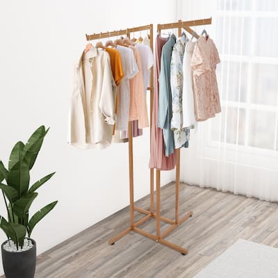 4 Way Adjustable Clothing Rack Modern Clothing Display Rack