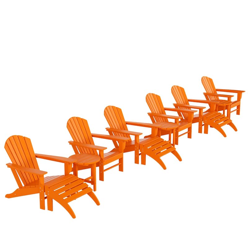Altura 12-Piece Poly All Weather Adirondack Chair With Ottoman And Side Table