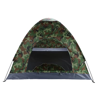 3-4 Person Outdoor Camping Dome Tent Canopies Camouflage