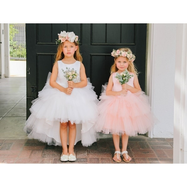 ivory tutu flower girl dresses