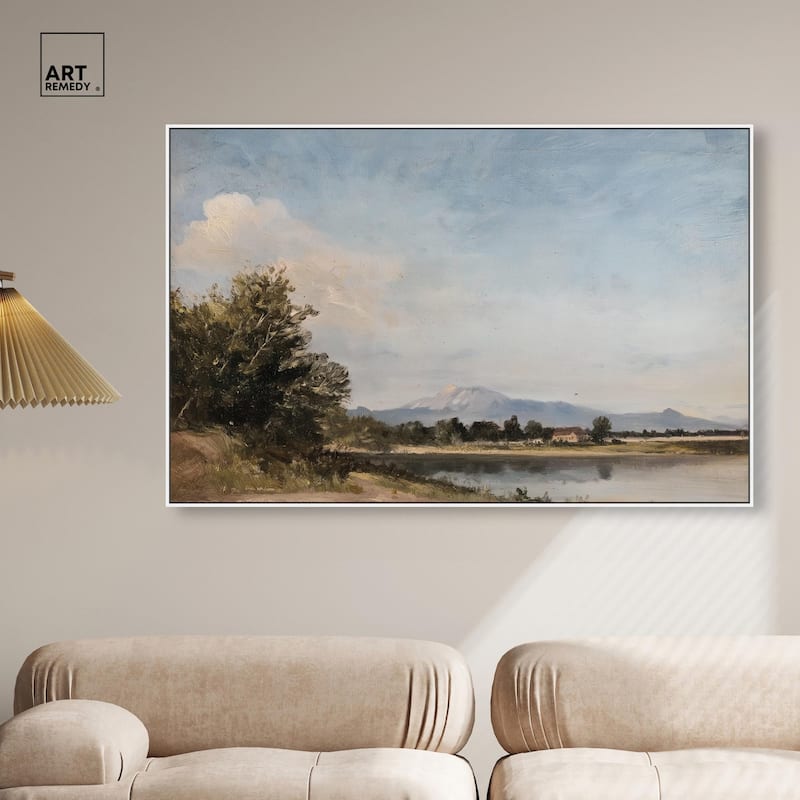 Hilltop Tower View III Canvas by Art Remedy