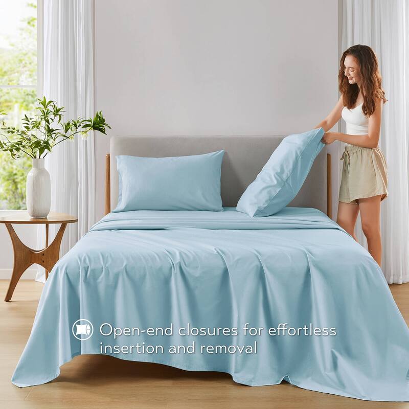 Chelsea Square Cotton 144TC 100% Cotton Solid Sheet Set