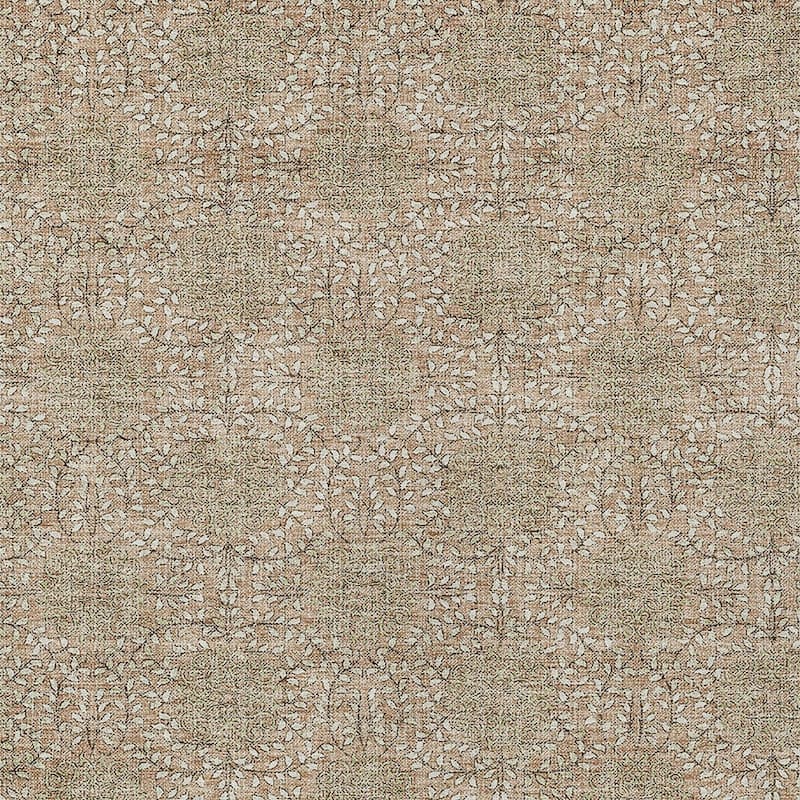 HomeRoots Damask Transitional Rectangle Outdoor Rug