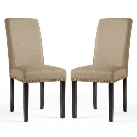 Nice Nail Head Dining Chair (2 Pack)