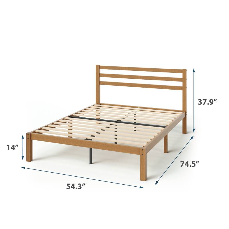 Priage by ZINUS Maddie Bamboo Platform Bed Frame