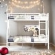 preview thumbnail 2 of 31, 2 In 1 Modern Full XL Over Queen Metal Bunk Bed With Sturdy Frame,Save Space or Split Into 2 Beds