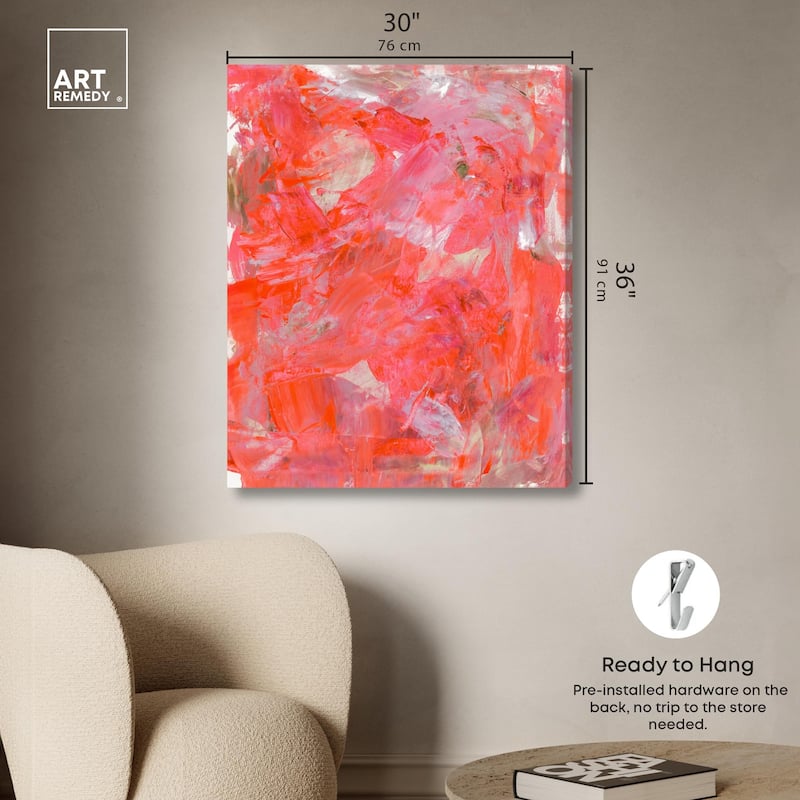Shades of Red I Canvas by Art Remedy, Gallery Wrapped