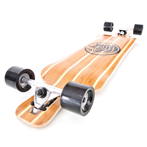 White Wave Longboards Bamboo Drop Deck 38 Inch Freestyle