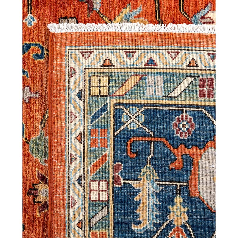 Serapi One-of-a-Kind Hand-Knotted Area Rug - Orange - 10' 3" x 13' 10"
