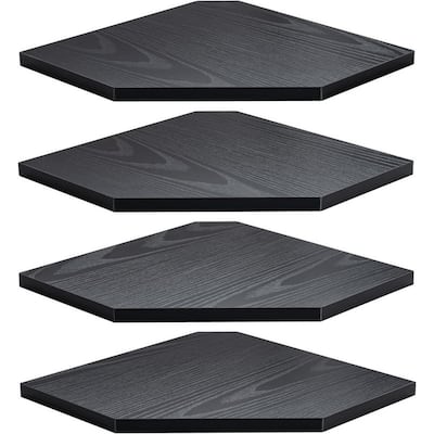 Corner Shelf Wall Mount, Floating Corner Shelves, Set of 4