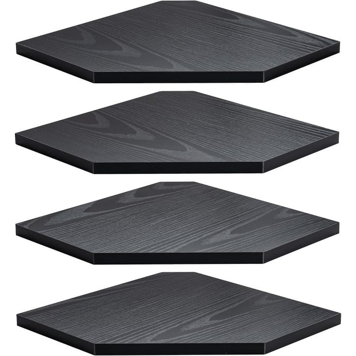 Corner Shelf Wall Mount, Floating Corner Shelves, Set of 4