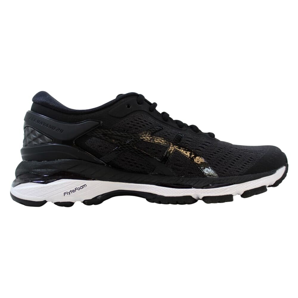 gel kayano 24 black phantom white