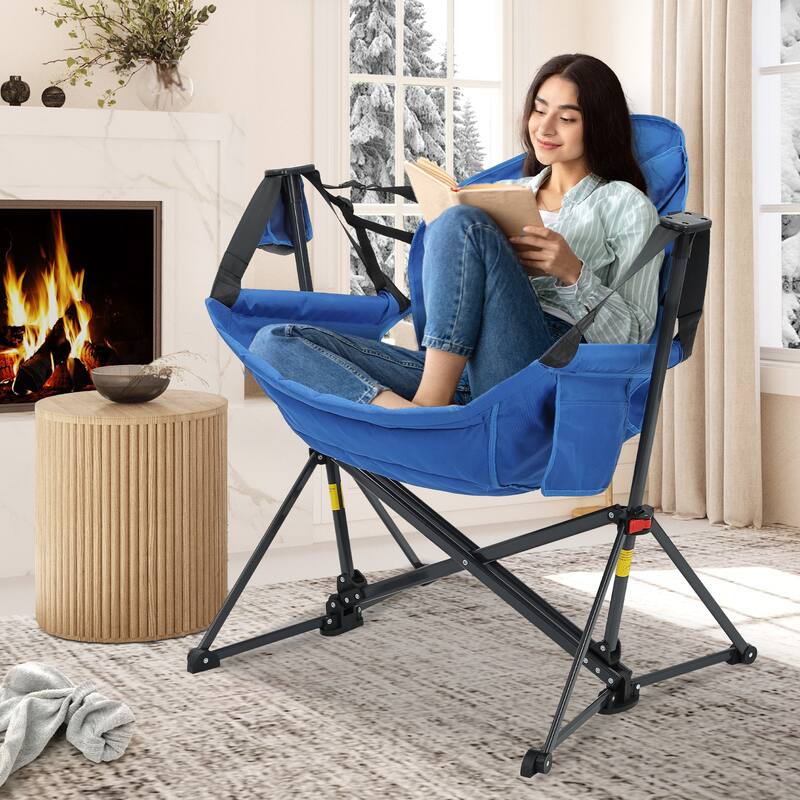 Hammock Camping Chair, Foldable Portable Rocking Chairs for Adults