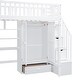 preview thumbnail 15 of 16, Twin Size Loft Bed with Bookshelf, Drawers, Desk, and Wardrobe - Playhouse Inspired Design for Bedroom, White