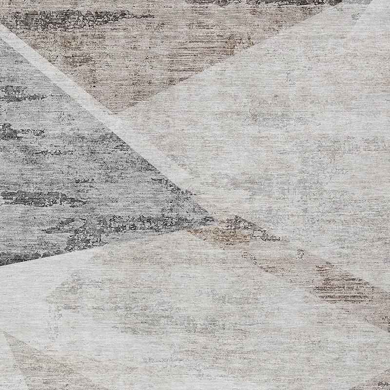 HomeRoots Abstract Transitional Rectangle Outdoor Rug