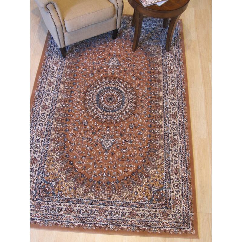Cinnamon Oriental Rug by , Elegant and Timeless Area Rug for Adding Warmth and Style to Your Living Room, Bedroom - 3'11 x 5'11