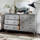 preview thumbnail 23 of 39, Middlebrook Bullrushes 6-drawer Solid Wood Dresser