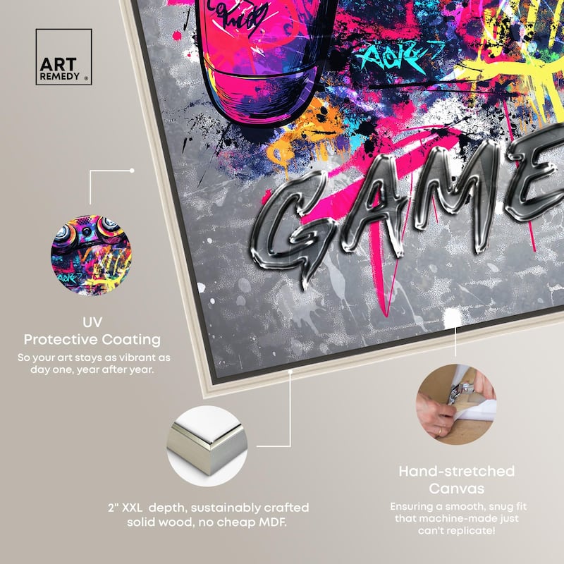Game On Canvas by Art Remedy