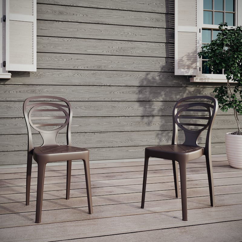 Kova outdoor patio chairs set of two