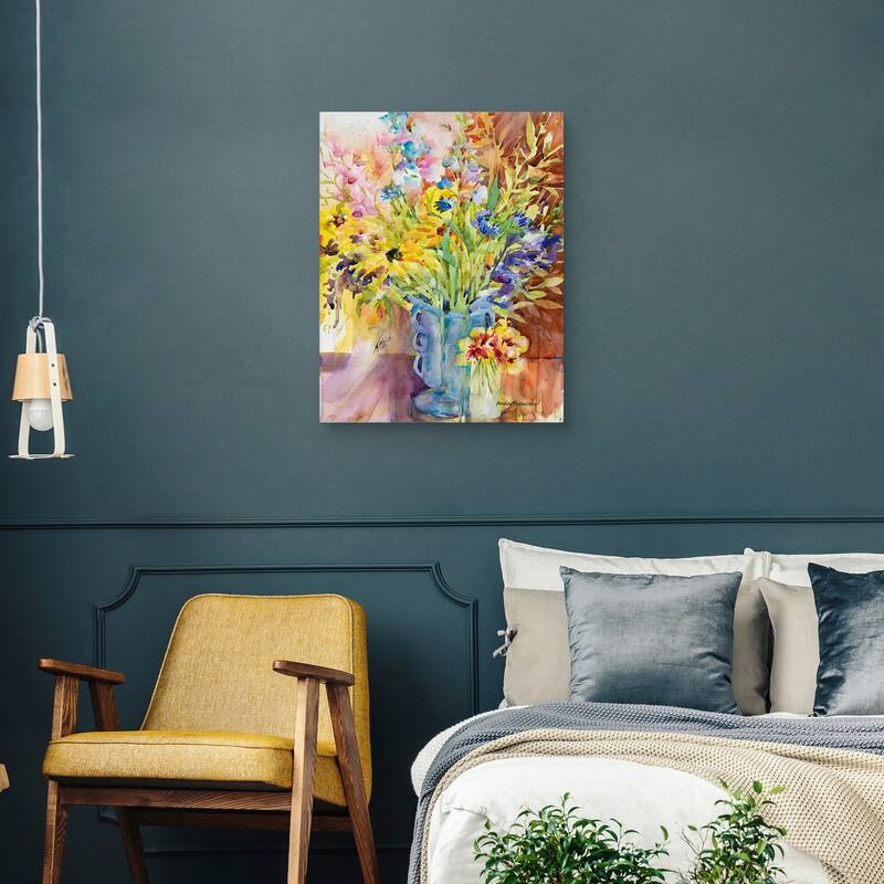 Blue Vase by Annelein Beukenkamp Canvas Art Print