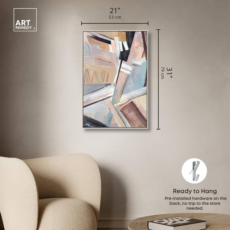 Balancing Lines II Canvas by Art Remedy