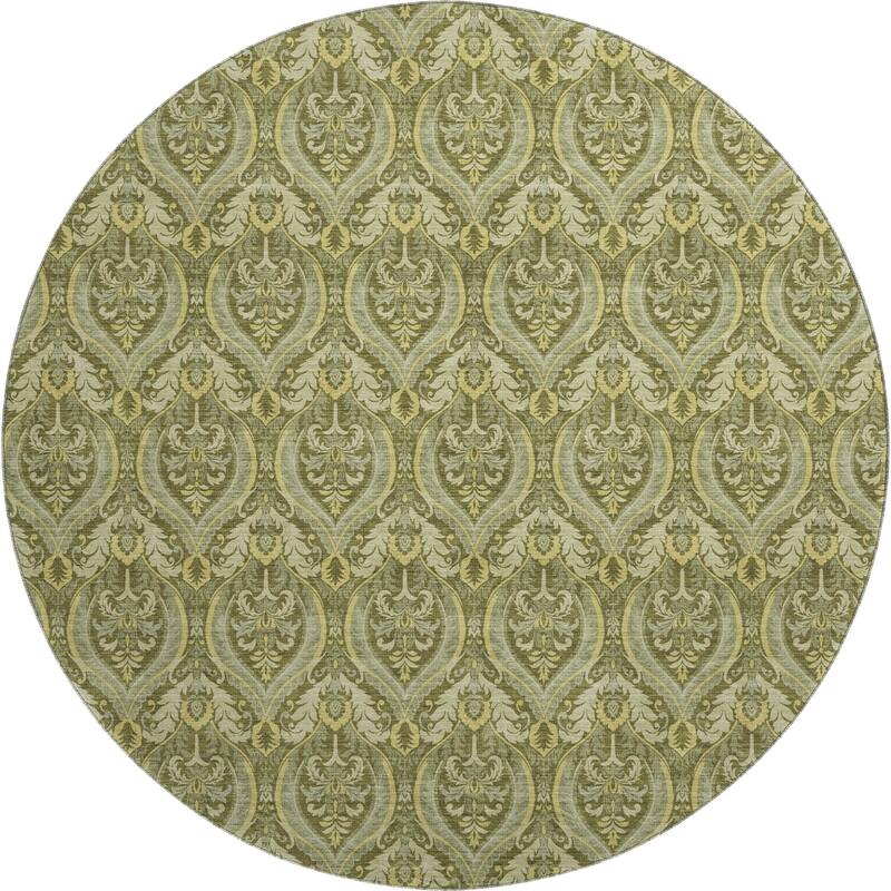 Premium Washable Super Soft Traditional Damask Mayfield Rug