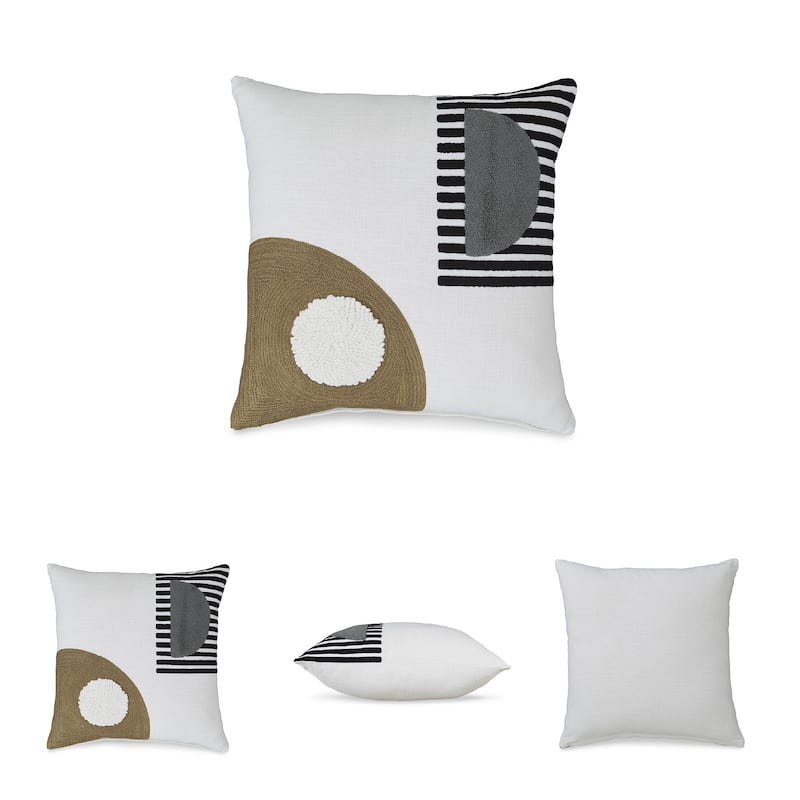 Signature Design by Ashley Longsum White/Brown Pillow (Set of 4)
