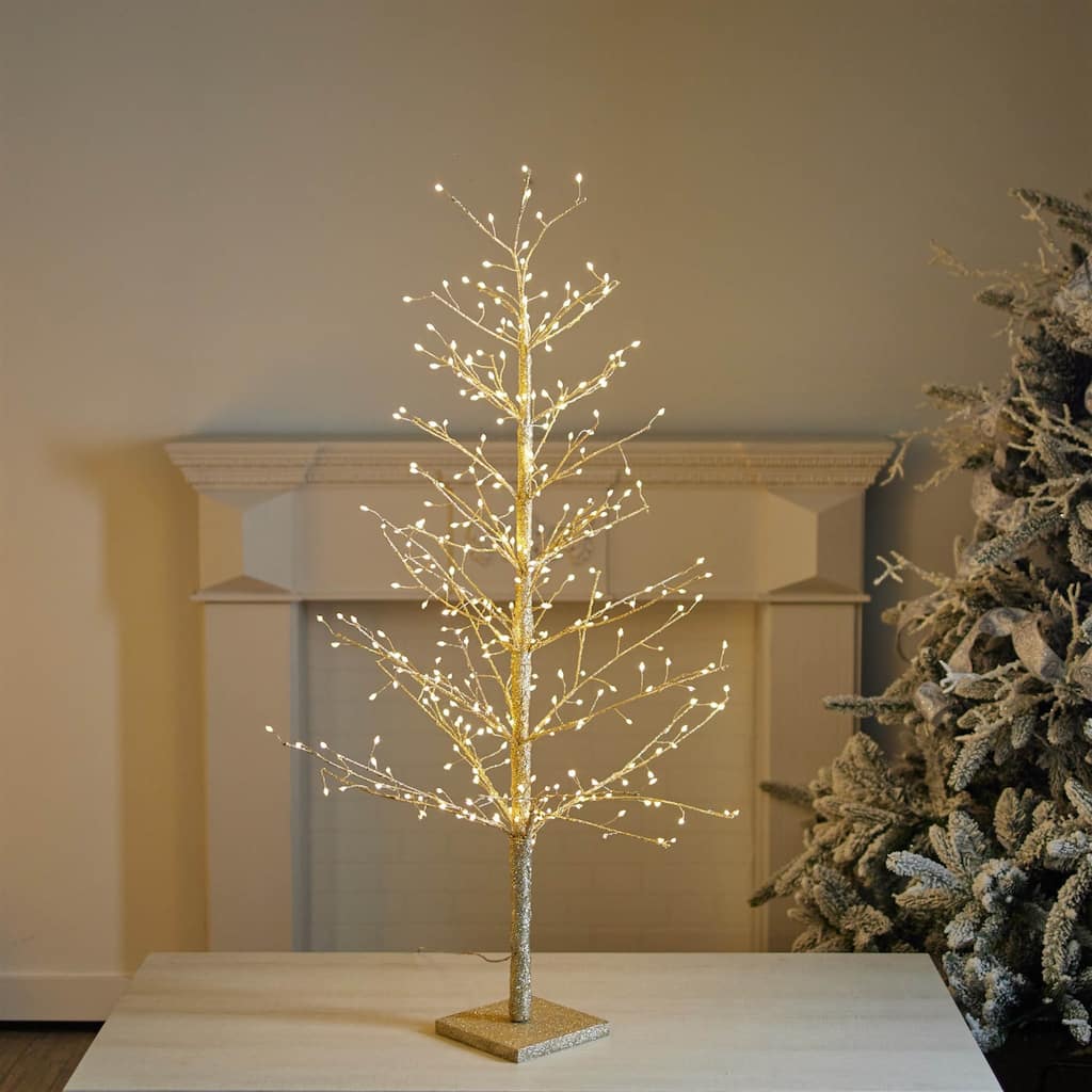 LED Lighted Twig Christmas Tree - 48" - Warm White Lights - 4 Foot