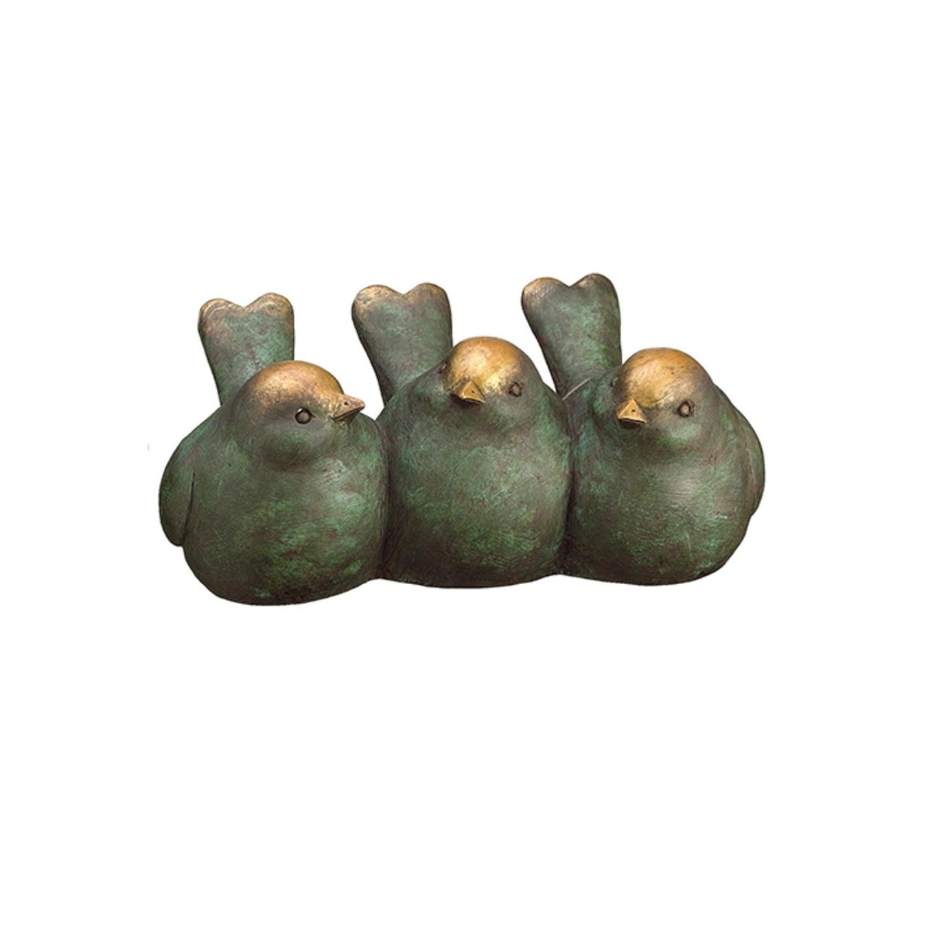 Shop 10 Bronze And Green Decorative Bird Outdoor Garden Planter
