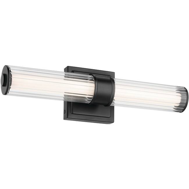 Kichler 55195LED Laurene 2 Light 19" Wide LED Vanity Light with Clear - Black