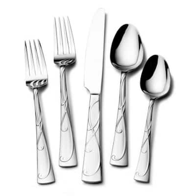Towle Living Blossom 50 Piece Flatware Set